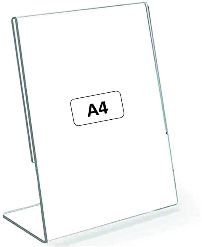 DGV 1 Compartments A4 Size Acrylic Tent Card Holder