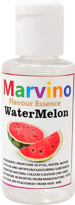 Marvino Water Melon Food Flavours Essence for Cakes Whipcream Fondant Sweets Ice-Creams Chocolates Flavoring Syrup Melon Liquid Food Essence(20 ml)