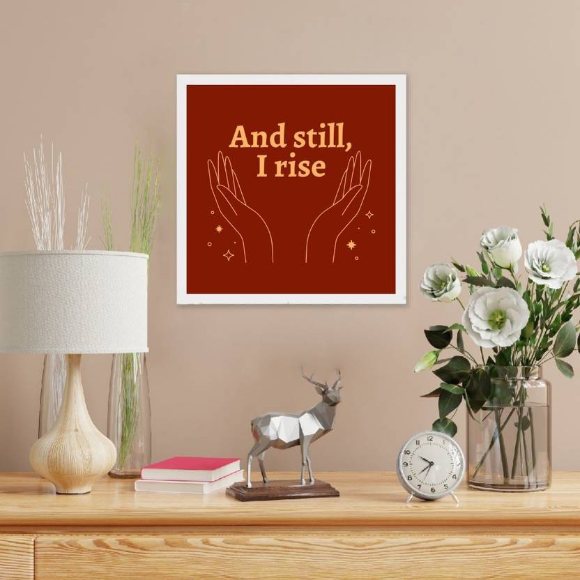 Motivational Quotes Wall Frame for Bathroom, Funny Poster Frame For