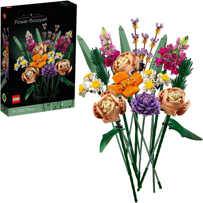 LEGO Flower Bouquet 10280 Building Kit (756 Pieces)(Multicolor)