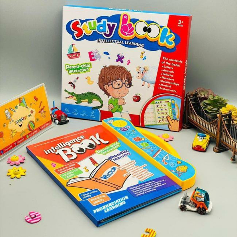 YAAH CREATION ABC Sound Book for Children English Letters & Words, Fun Educational Toys(Multicolor)