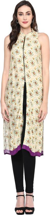 
Libas Women's Floral Print A-line Kurta  (Multicolor)
