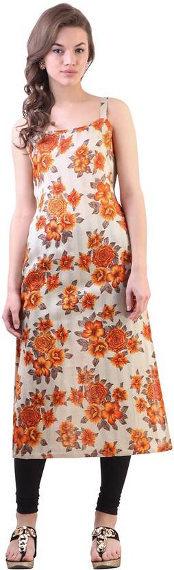 Libas Women's Floral Print Straight Kurta  (Multicolor)