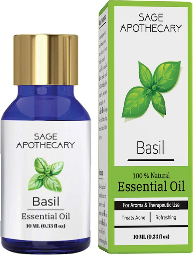 Sage Sage Apothecary Basil Essential Oil │100% Pure(10 ml) - Flipkart Deal