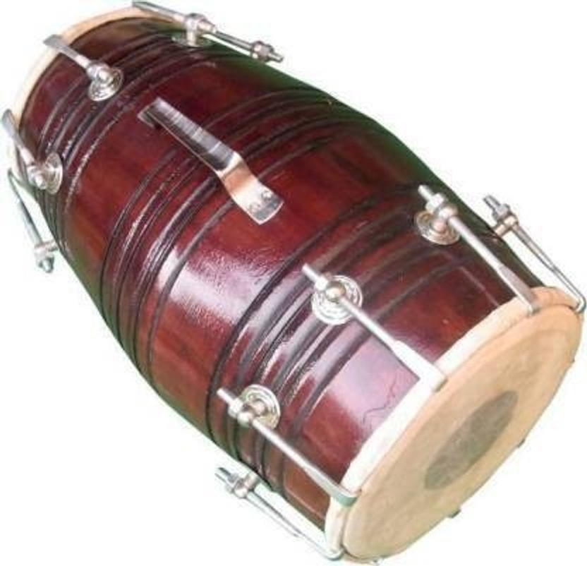 AMROHA ENTERPRISES Box BB_DHOLAK WIH BAG Nut & Bolts Dholak6554 Nut & Bolts Dholak(Red)