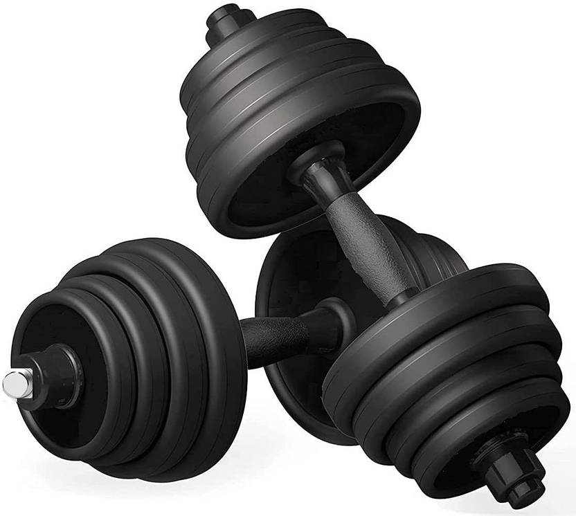 SALEGROW 20 KG PVC Dumbbell Set Combo From Home Exercise Adjustable Dumbbell (20 kg) Gym