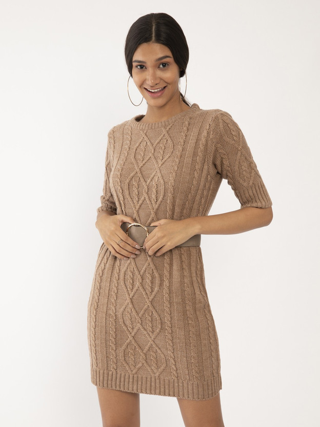Zink London Woven Round Neck Casual 