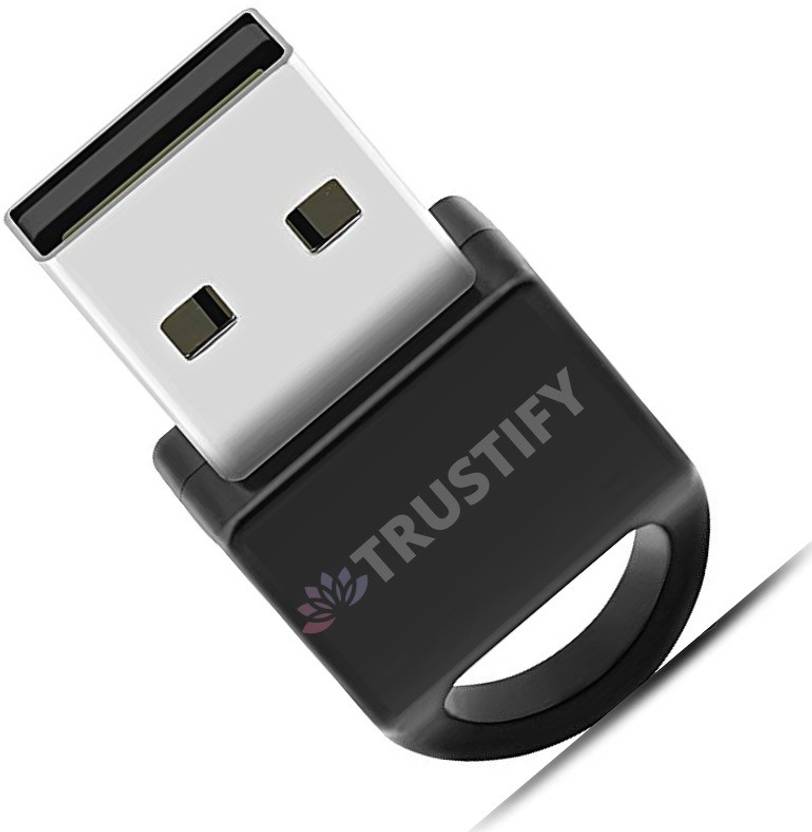 Trustify USB Bluetooth Receiver device Wireless Dongle 5.0 for PC +EDR