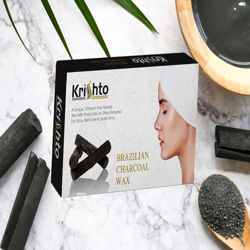 Krishto Brazilian charcoal wax for arms, underarms, leg and bikini line