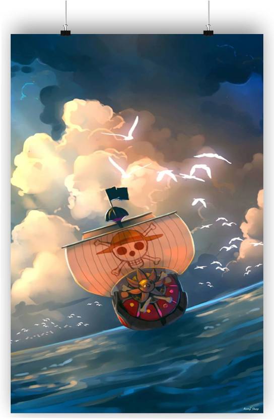 Thousand Sunny Print,The Straw Hat Pirates Paper Print Animation