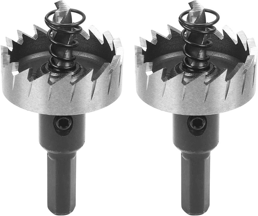 uptodatetools HSS Hole Saw, 35mm Black Wood Cutter Opener Drill Bit for Stainless Steel, Aluminum, Plate, Plastic, PVC