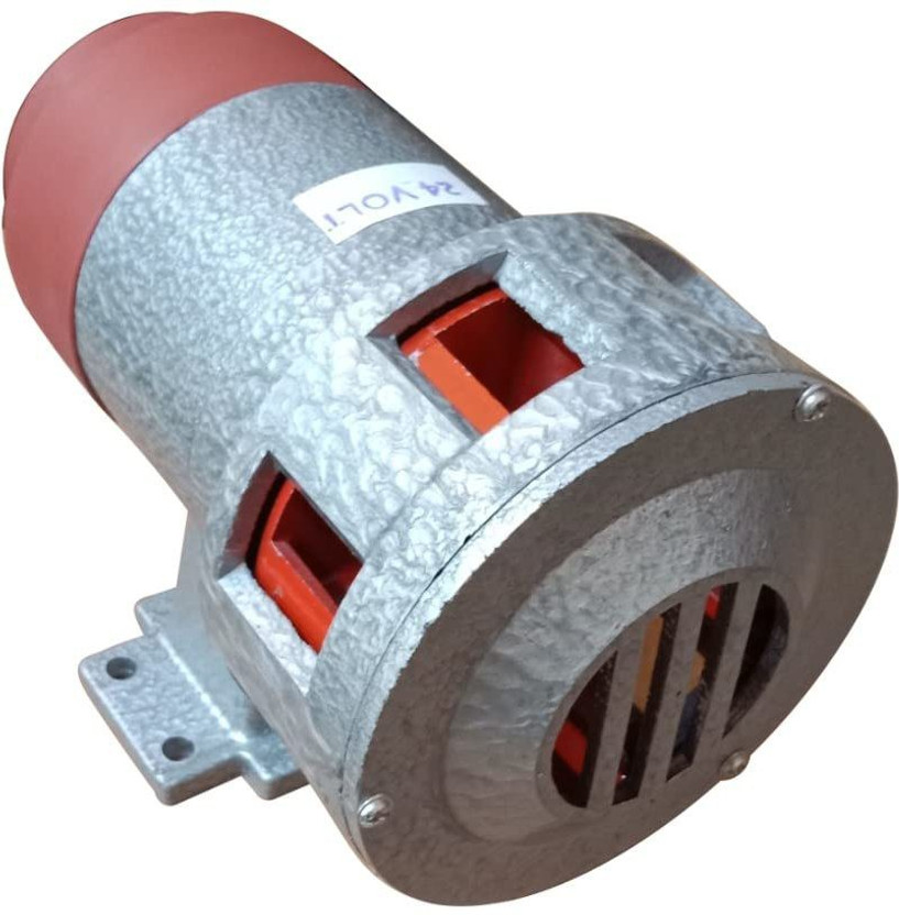 HANUTECH Heavy Duty 24V DC Industrial Siren 10A Tower Hooter 1KM Sound Range Fire Alarm(Wall Mounted)
