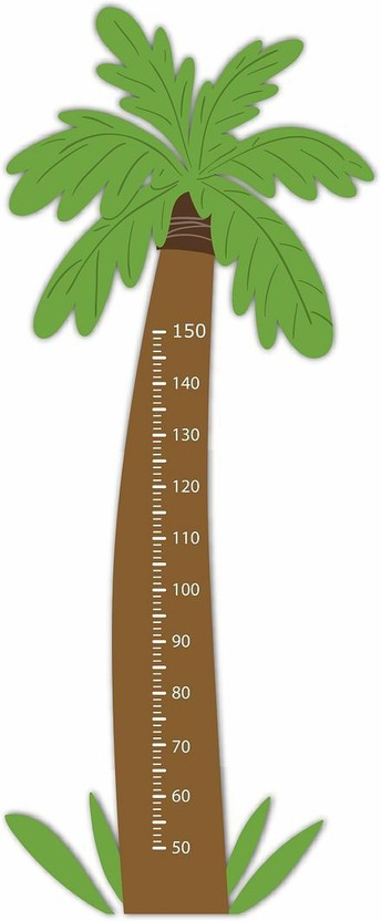 CVANU 152.7 cm Decorative Height Measuring/Growth Chart Wall Sticker For Room Decoration/Size (152.7cmx83cm) Multicolor/cv12 Self Adhesive Sticker(Pack of 1)