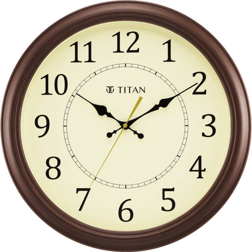 Titan Analog 42 cm X 42 cm Wall Clock Price in India Buy Titan Analog