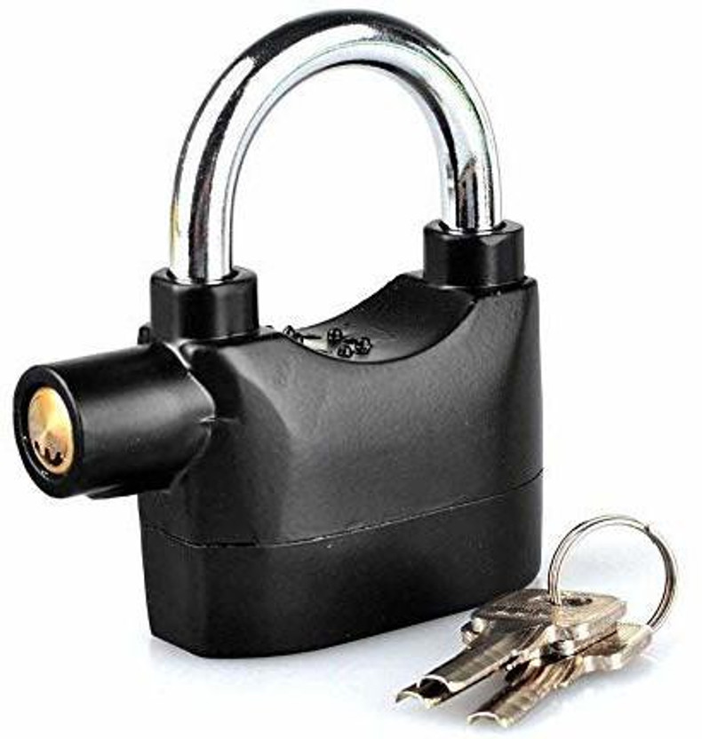Hyderon Siren Alarm Security Lock for Home and Office With Motion Sensor Electronic Lock(Black)