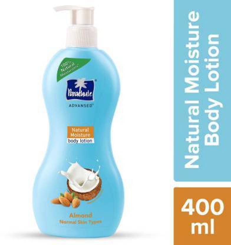 Parachute Advansed Body Lotion Natural Moisture With Almond,Nourished & Hydrated Skin (400 ml
