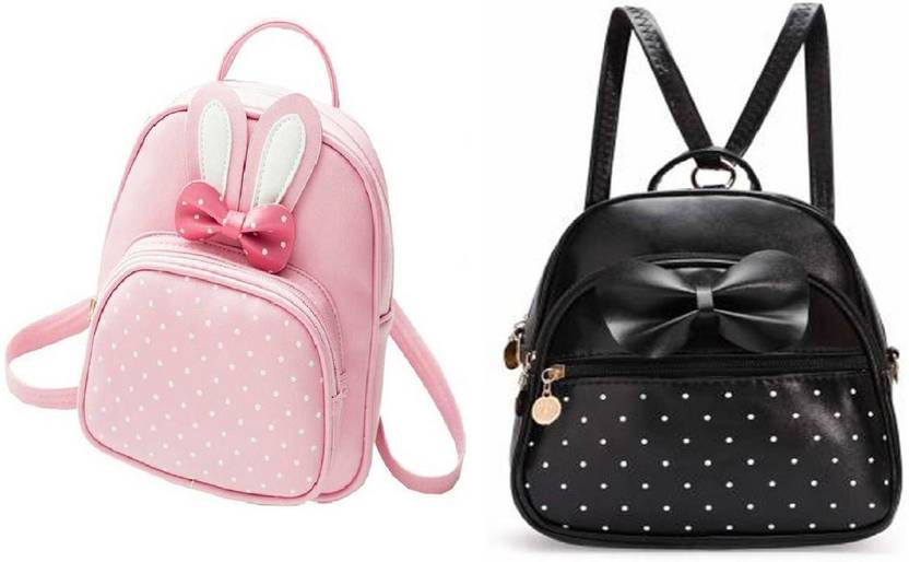STAROUTFIT 2021 CUTEST COMBO OFMICKY TIE BACKPACK 5 L Backpack Pink