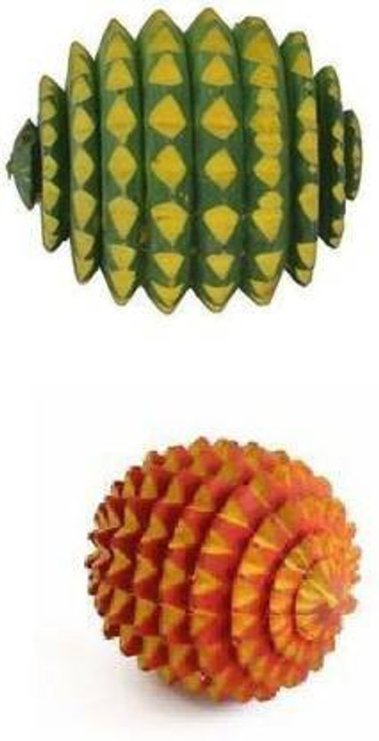 vihan marketing Wooden Ball ACCUPRESSURE wooden ball Massager(Green)