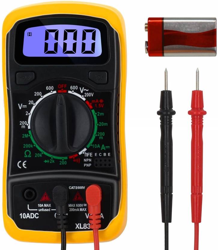 Techtest Digital Multimeter XL830L Pocket Mini Voltage Tester Home