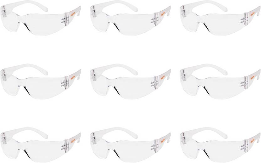 Frontier Hardy Clear/Transparent Eye Protection Safety Glasses Pack of