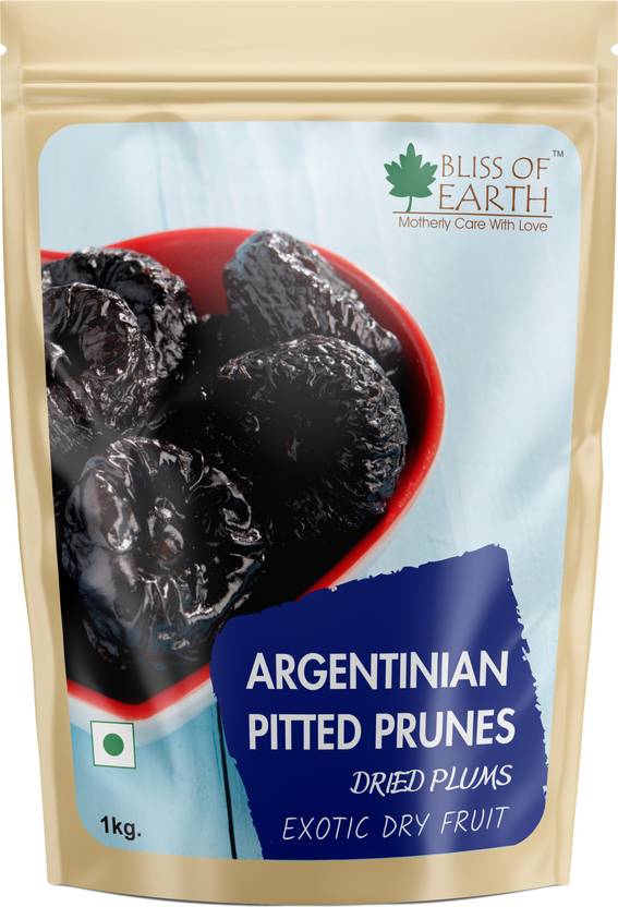 Bliss of Earth 1Kg Argentinian Pitted Prunes Dried Plums Exotic Dry