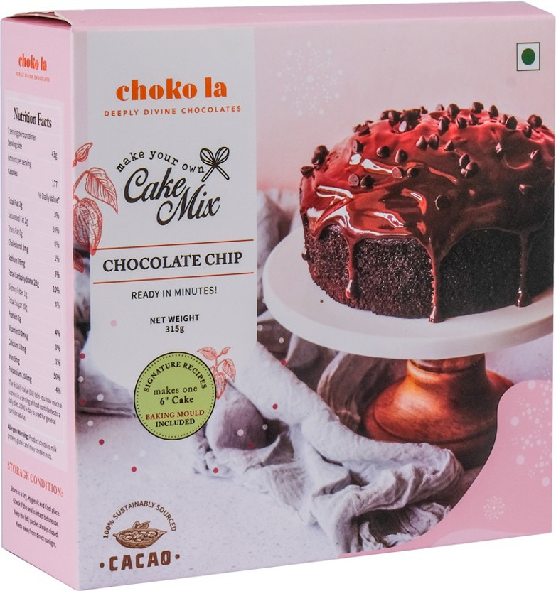 Choko La MYO Choco Chip Cake Instant Homemade Cake Mix Baking Chocochip Cake Readymade 315 g