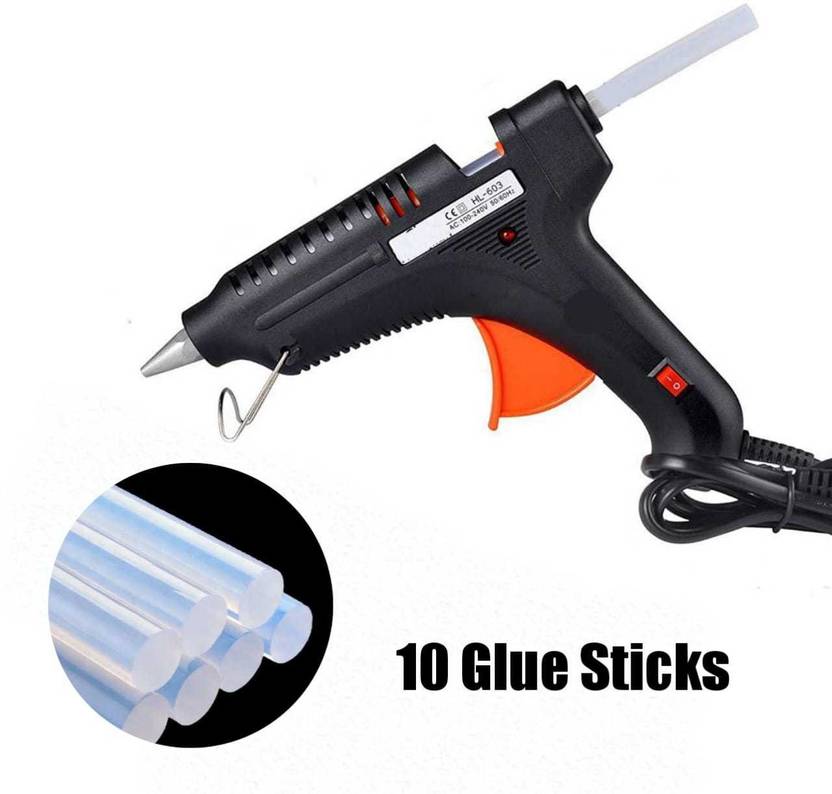 Young Arrow Hot Melt Glue Gun with Adhesive 10 Glue Sticks Operating