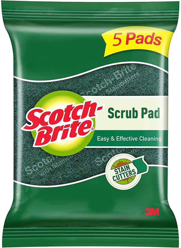 Scotch-Brite Scrub Pad(Regular, Pack of 5)