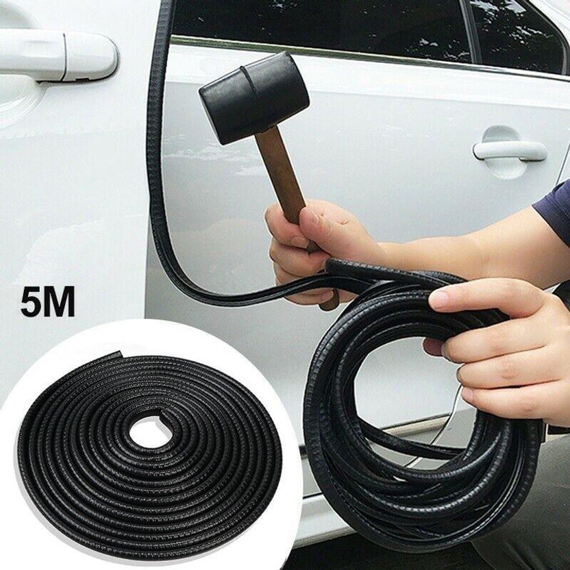 PRTEK Plastic, Carbon Steel Car Door Guard(Black, Pack of 1, Opel, Volkswagen, Lexus, Mahindra, Jaguar, Audi, Subaru, Range Rover, Mahindra, Hyundai, Ford, TVS, Tata, BMW, Force, Renault, Fiat, Honda, Maruti, Skoda, Datsun, 800, WagonR, Baleno, Swift Dzire, Santro, Creta, City, Polo GT, Innova, BRZ,