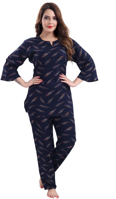 night suit for ladies with long top flipkart