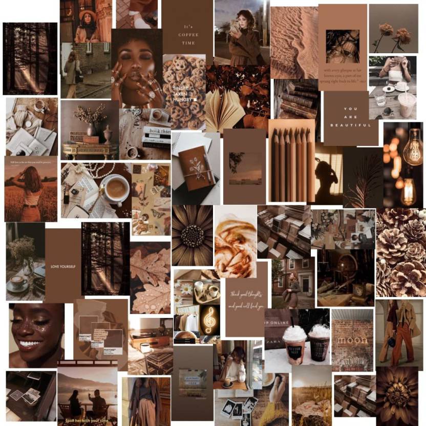 Coffee Mocha Aesthetic for Wall Collage Photographic Paper - Decorative ...