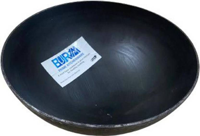 Buram Lokhandi Kadai for Cooking and Deep Frying Pure Iron Tadka