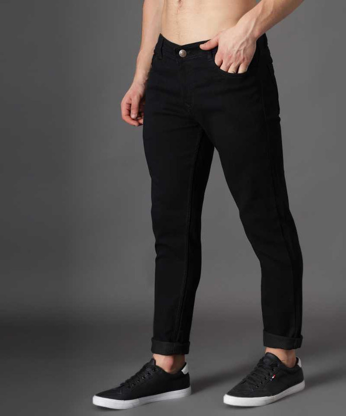 import Slim Men Black Jeans