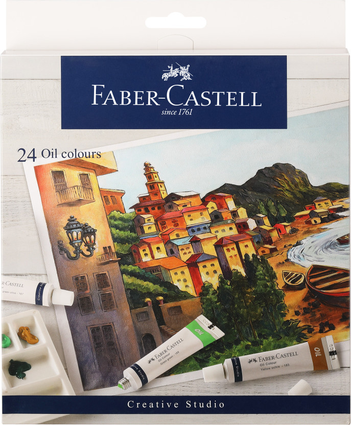 FABER-CASTELL Creative Studio Oil Colours (9x24ml)(Set of 1, Multicolor)