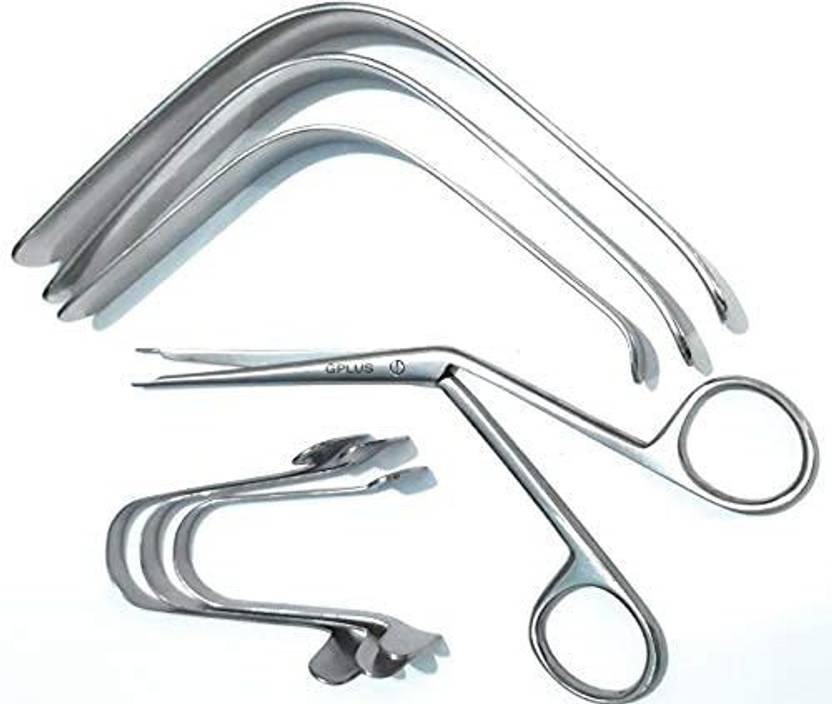 REVITI Nasal Speculum, Tongue Depressor L Shaped, Hartmann nasal forcep