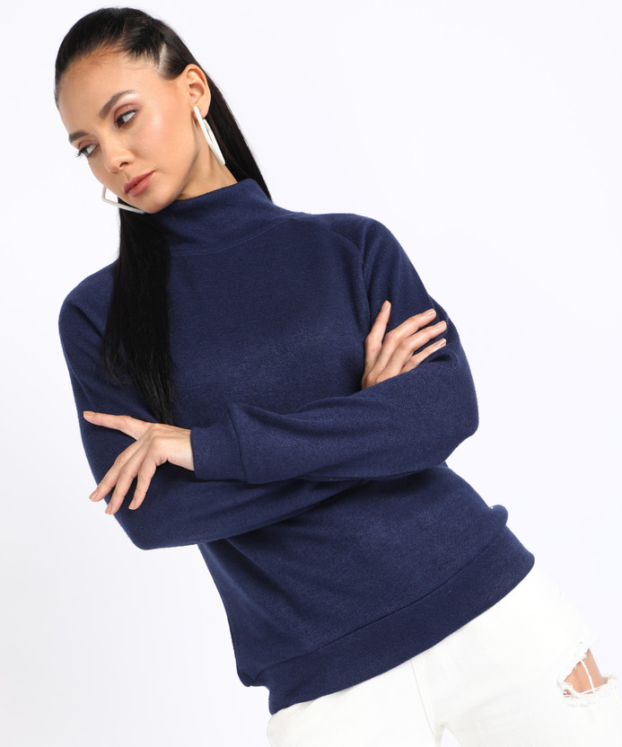 MONTE CARLO Solid Turtle Neck Casual 
