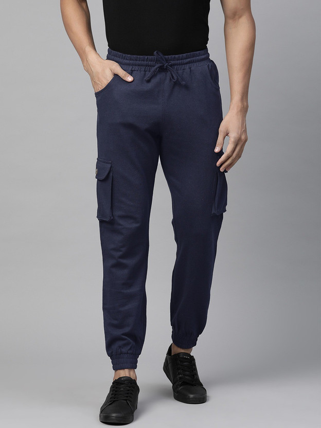 Hubberholme Solid Men Dark Blue Track 