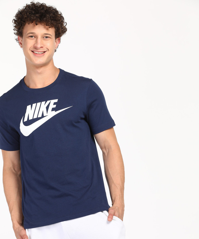 diffused blue nike shirt