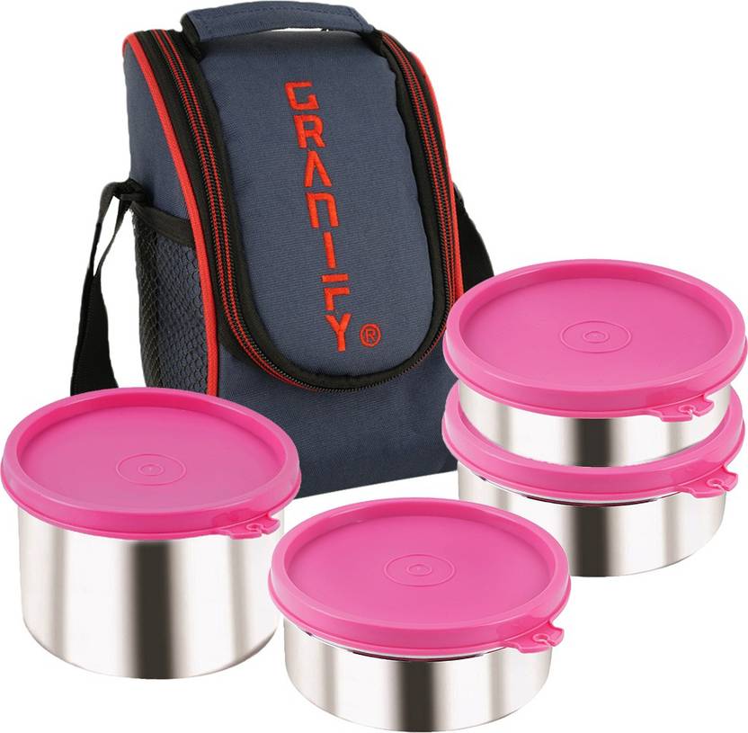 Granify Lunch Box with 4 Stainless Steel Containers and