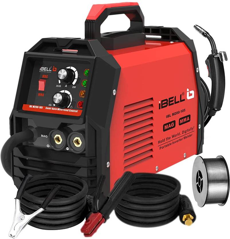 iBELL MAG/MMA Welder Flux Cored Wire Gasless AC 220V, 5.0 KvA IGBT