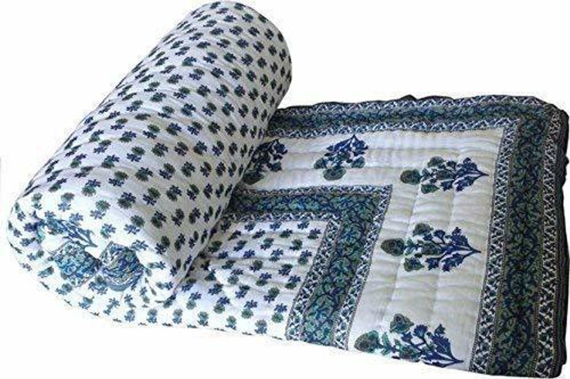 SVT Floral Single Quilt for  Mild Winter(Cotton, Multicolor)