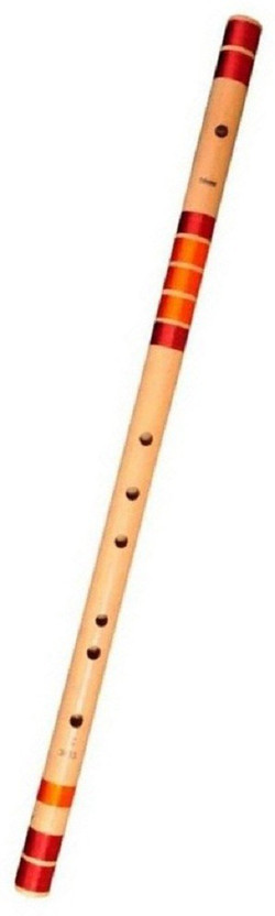 Rio Beginner Bamboo Bansuri C Scale 7 Hole 19 Inch Bamboo Flute(48 cm)