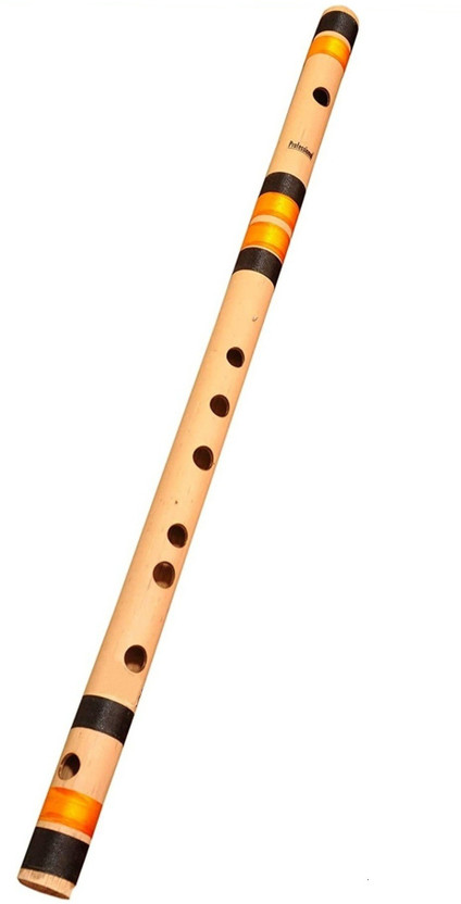 Rio Beginner Bamboo Bansuri C Scale 7 Hole 19 Inch Bamboo Flute(48 cm)