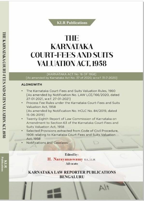 Karnataka CourtFees And Suits Valuation Act, 1958 And Rules, 1960 Buy