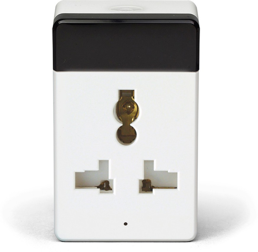 TATA POWER EZ HOME Wifi Smart Plug 10A with IR Remote for AC, TV & Set Top Box, Track Power Usage Smart Plug(White, Black)