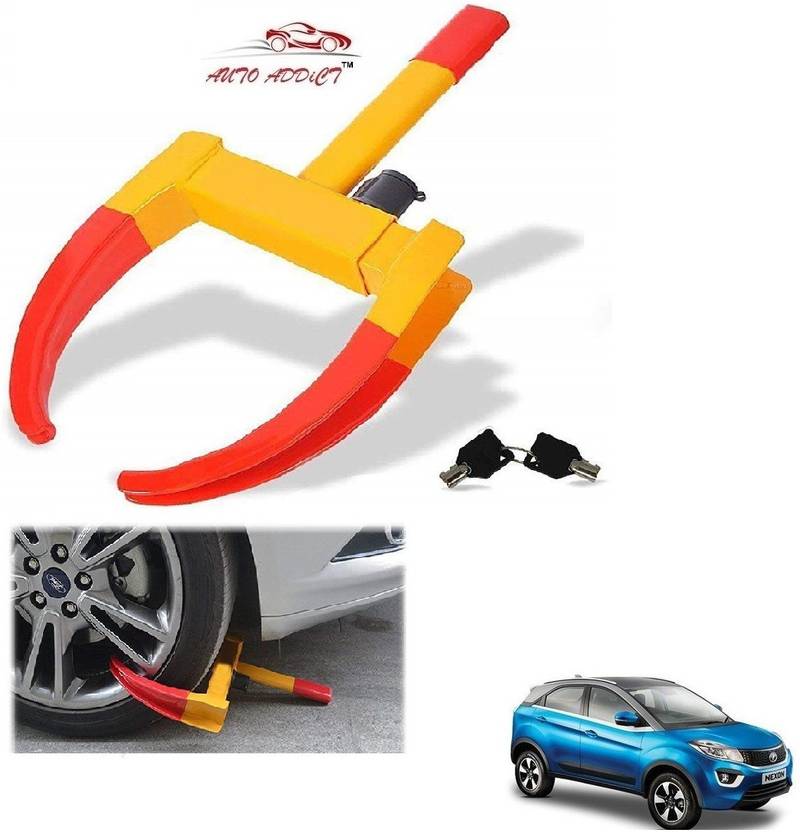 AuTO ADDiCT Car Wheel Lock Tyre Locks Security Tire Clamp Anti Theft