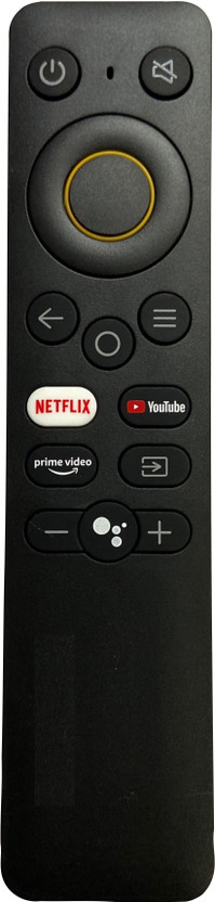 SHIELDGUARD Remote Compatible for  Smart LED TV Remote Control with Netflix & YouTube functions (Without Voice function) Realme Remote Controller(Black)