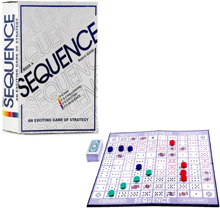 Sale Gali Sequence Game With Playing Cards Chips For Kids Adults