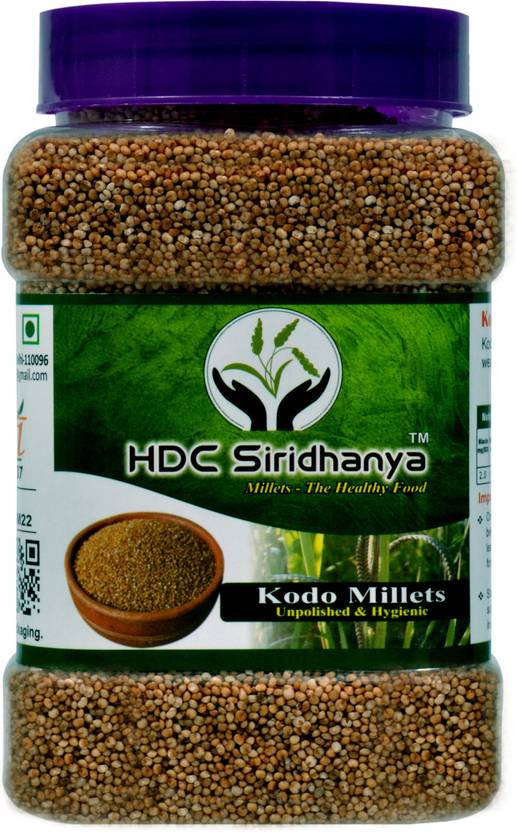 HDC SIRIDHANYA (Unpolished & Organic) Natural Grains Kodo Millets (1kg
