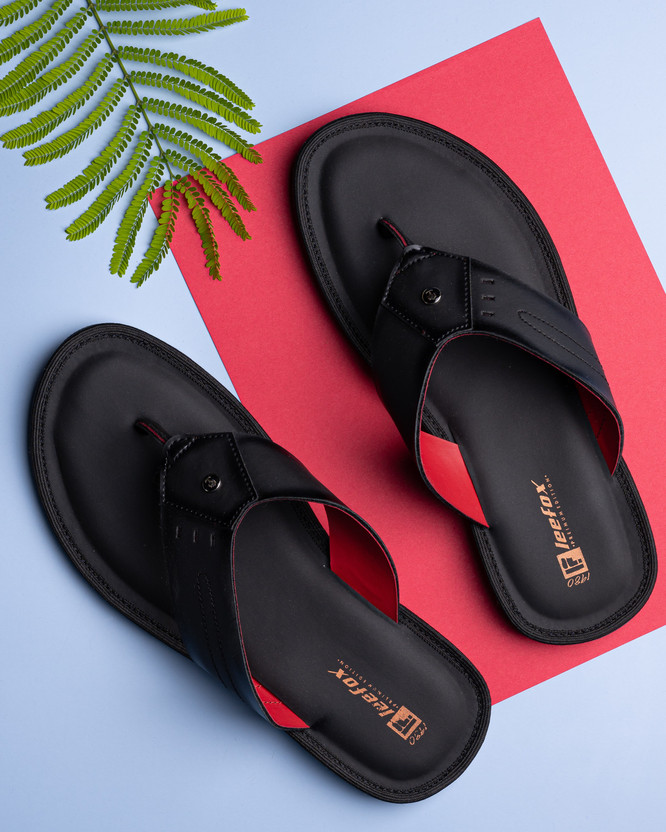 Lee Fox Men Black Sandals - Buy Lee Fox 